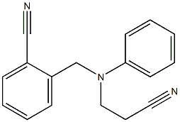 2-{[(2-cyanoethyl)(phenyl)amino]methyl}benzonitrile Structure