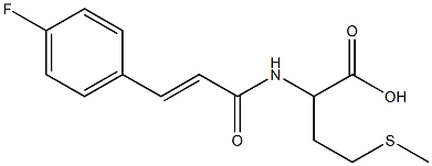 2-{[(2E)-3-(4-fluorophenyl)prop-2-enoyl]amino}-4-(methylthio)butanoic acid Structure