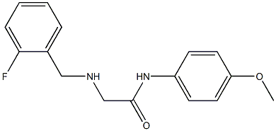 2-{[(2-fluorophenyl)methyl]amino}-N-(4-methoxyphenyl)acetamide 구조식 이미지