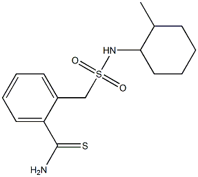 2-{[(2-methylcyclohexyl)sulfamoyl]methyl}benzene-1-carbothioamide Structure