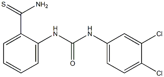 2-{[(3,4-dichlorophenyl)carbamoyl]amino}benzene-1-carbothioamide Structure