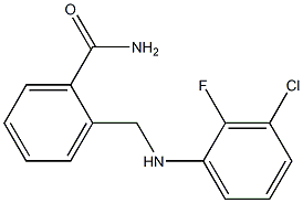 2-{[(3-chloro-2-fluorophenyl)amino]methyl}benzamide 구조식 이미지