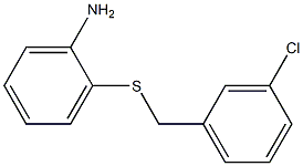 2-{[(3-chlorophenyl)methyl]sulfanyl}aniline Structure
