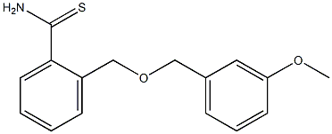 2-{[(3-methoxybenzyl)oxy]methyl}benzenecarbothioamide Structure