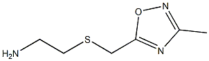 2-{[(3-methyl-1,2,4-oxadiazol-5-yl)methyl]sulfanyl}ethan-1-amine Structure