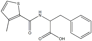 2-{[(3-methylthien-2-yl)carbonyl]amino}-3-phenylpropanoic acid Structure