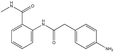 2-{[(4-aminophenyl)acetyl]amino}-N-methylbenzamide Structure