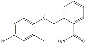 2-{[(4-bromo-2-methylphenyl)amino]methyl}benzamide Structure