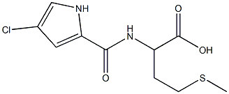 2-{[(4-chloro-1H-pyrrol-2-yl)carbonyl]amino}-4-(methylthio)butanoic acid Structure
