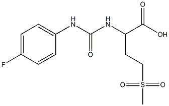 2-{[(4-fluorophenyl)carbamoyl]amino}-4-methanesulfonylbutanoic acid 구조식 이미지
