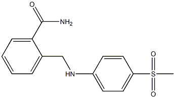 2-{[(4-methanesulfonylphenyl)amino]methyl}benzamide 구조식 이미지