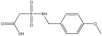 2-{[(4-methoxyphenyl)methyl]sulfamoyl}acetic acid Structure