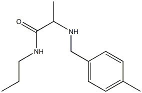 2-{[(4-methylphenyl)methyl]amino}-N-propylpropanamide Structure