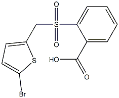 2-{[(5-bromothiophen-2-yl)methane]sulfonyl}benzoic acid 구조식 이미지