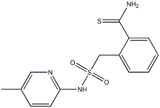 2-{[(5-methylpyridin-2-yl)sulfamoyl]methyl}benzene-1-carbothioamide Structure