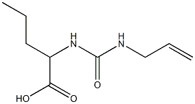 2-{[(allylamino)carbonyl]amino}pentanoic acid 구조식 이미지