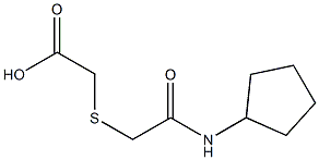 2-{[(cyclopentylcarbamoyl)methyl]sulfanyl}acetic acid Structure