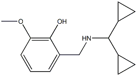 2-{[(dicyclopropylmethyl)amino]methyl}-6-methoxyphenol Structure