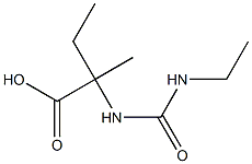 2-{[(ethylamino)carbonyl]amino}-2-methylbutanoic acid 구조식 이미지