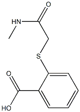2-{[(methylcarbamoyl)methyl]sulfanyl}benzoic acid 구조식 이미지