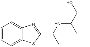 2-{[1-(1,3-benzothiazol-2-yl)ethyl]amino}butan-1-ol 구조식 이미지