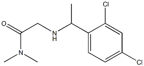 2-{[1-(2,4-dichlorophenyl)ethyl]amino}-N,N-dimethylacetamide 구조식 이미지