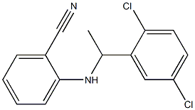 2-{[1-(2,5-dichlorophenyl)ethyl]amino}benzonitrile 구조식 이미지