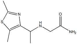 2-{[1-(2,5-dimethyl-1,3-thiazol-4-yl)ethyl]amino}acetamide 구조식 이미지