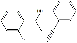 2-{[1-(2-chlorophenyl)ethyl]amino}benzonitrile 구조식 이미지