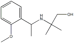 2-{[1-(2-methoxyphenyl)ethyl]amino}-2-methylpropan-1-ol 구조식 이미지