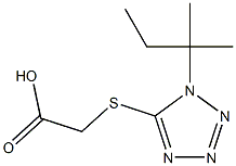 2-{[1-(2-methylbutan-2-yl)-1H-1,2,3,4-tetrazol-5-yl]sulfanyl}acetic acid Structure