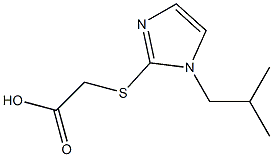 2-{[1-(2-methylpropyl)-1H-imidazol-2-yl]sulfanyl}acetic acid Structure