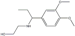 2-{[1-(3,4-dimethoxyphenyl)propyl]amino}ethan-1-ol Structure