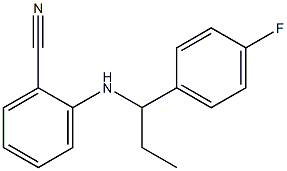 2-{[1-(4-fluorophenyl)propyl]amino}benzonitrile Structure