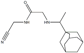 2-{[1-(adamantan-1-yl)ethyl]amino}-N-(cyanomethyl)acetamide 구조식 이미지