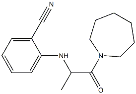 2-{[1-(azepan-1-yl)-1-oxopropan-2-yl]amino}benzonitrile 구조식 이미지