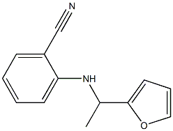 2-{[1-(furan-2-yl)ethyl]amino}benzonitrile 구조식 이미지