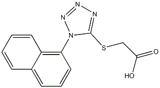 2-{[1-(naphthalen-1-yl)-1H-1,2,3,4-tetrazol-5-yl]sulfanyl}acetic acid 구조식 이미지