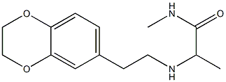2-{[2-(2,3-dihydro-1,4-benzodioxin-6-yl)ethyl]amino}-N-methylpropanamide Structure