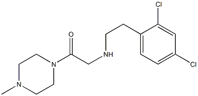 2-{[2-(2,4-dichlorophenyl)ethyl]amino}-1-(4-methylpiperazin-1-yl)ethan-1-one Structure