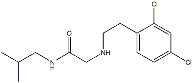 2-{[2-(2,4-dichlorophenyl)ethyl]amino}-N-(2-methylpropyl)acetamide 구조식 이미지