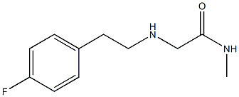 2-{[2-(4-fluorophenyl)ethyl]amino}-N-methylacetamide 구조식 이미지