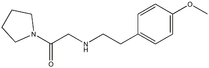 2-{[2-(4-methoxyphenyl)ethyl]amino}-1-(pyrrolidin-1-yl)ethan-1-one Structure