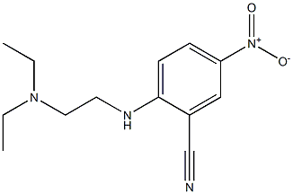 2-{[2-(diethylamino)ethyl]amino}-5-nitrobenzonitrile 구조식 이미지