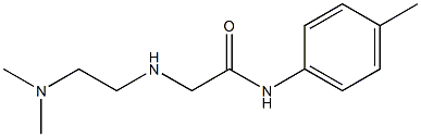 2-{[2-(dimethylamino)ethyl]amino}-N-(4-methylphenyl)acetamide 구조식 이미지