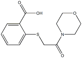 2-{[2-(morpholin-4-yl)-2-oxoethyl]sulfanyl}benzoic acid 구조식 이미지