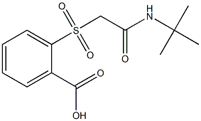 2-{[2-(tert-butylamino)-2-oxoethyl]sulfonyl}benzoic acid Structure