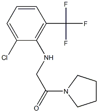 2-{[2-chloro-6-(trifluoromethyl)phenyl]amino}-1-(pyrrolidin-1-yl)ethan-1-one 구조식 이미지