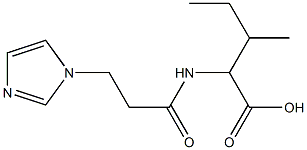 2-{[3-(1H-imidazol-1-yl)propanoyl]amino}-3-methylpentanoic acid 구조식 이미지