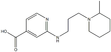 2-{[3-(2-methylpiperidin-1-yl)propyl]amino}pyridine-4-carboxylic acid 구조식 이미지